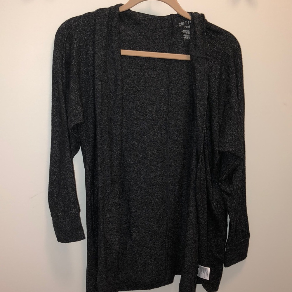 Hooded cardigan
